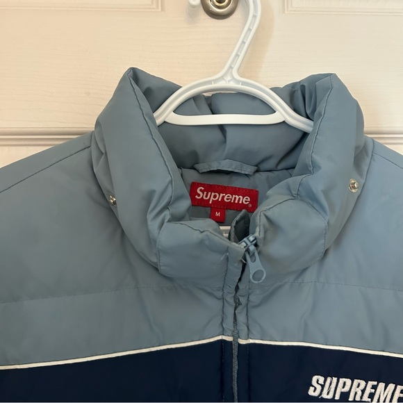 Supreme Stripe Panel Down Jacket FW18 - Picture 2 of 10